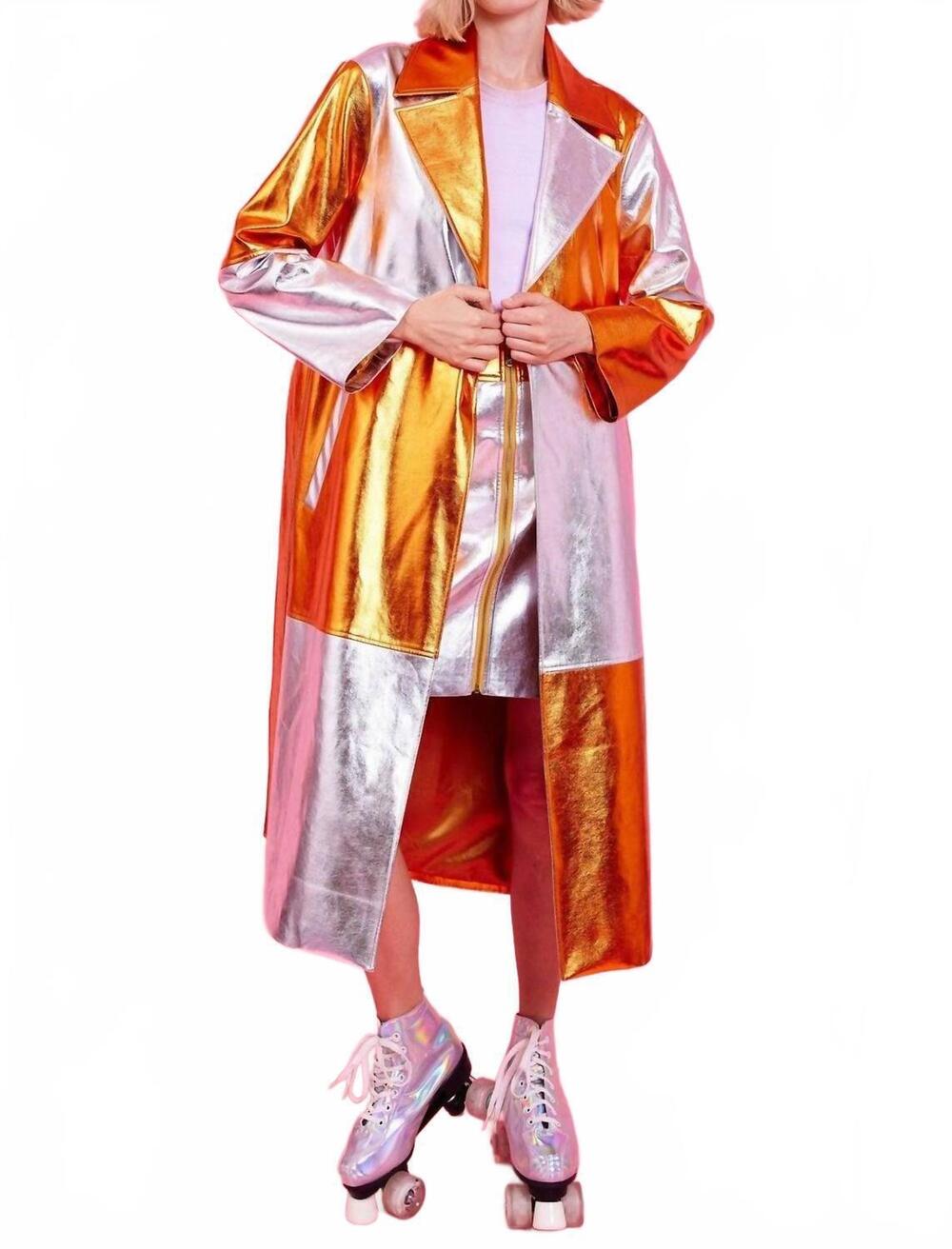 NEW JAYLEY in-zone trench coat in metallic